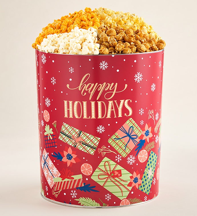 Holiday Cheer Popcorn Tins The Popcorn Factory