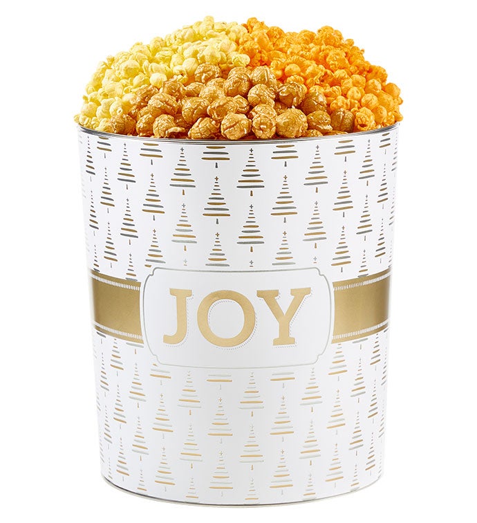 All is Bright 3 1/2 Gallon 3 Flavor Popcorn Tin