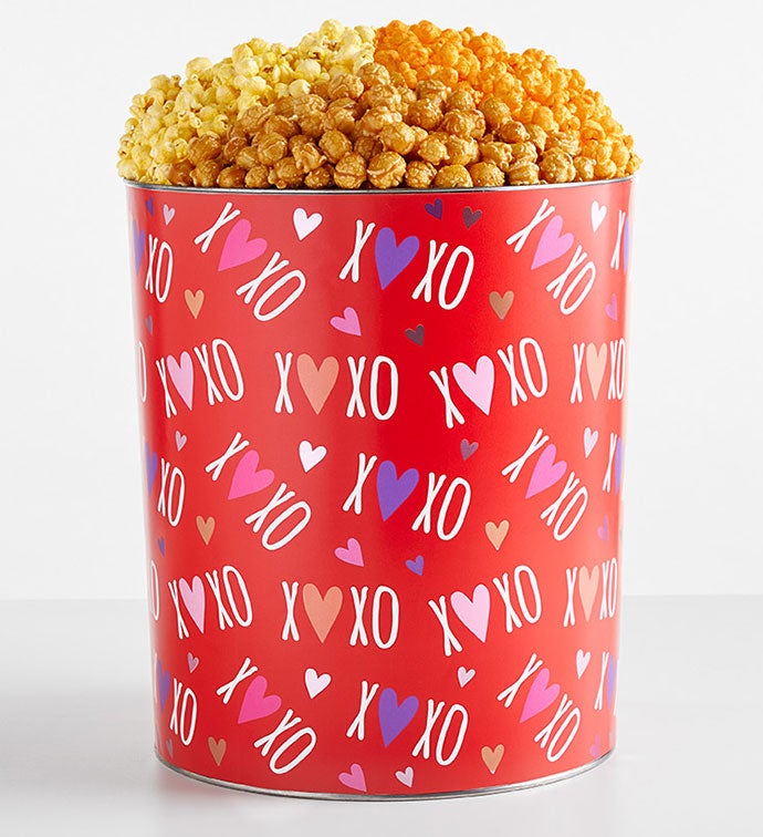 To Be Loved 6 1/2 Gallon 3 Flavor Popcorn Tin The Popcorn Factory