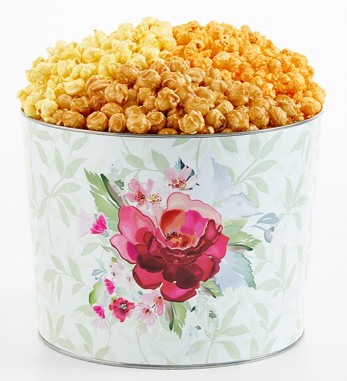 Blooming Bouquet 2 Gallon 3 Flavor Popcorn Tin