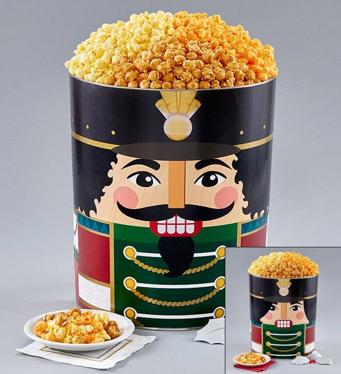 Nutcracker 6.5 Gallon 3 Flavor Popcorn Tin