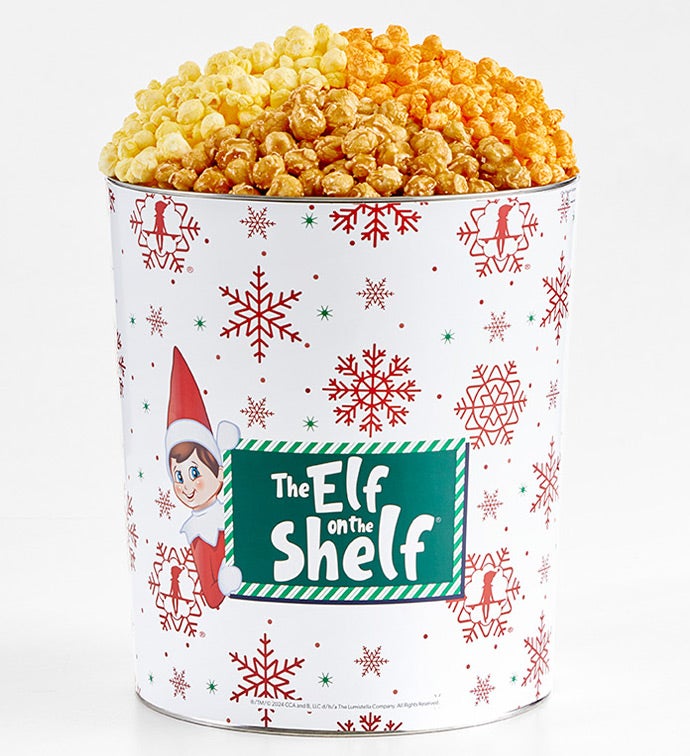 The Elf On The Shelf® 3 1/2 Gallon 3 Flavor Popcorn Tin