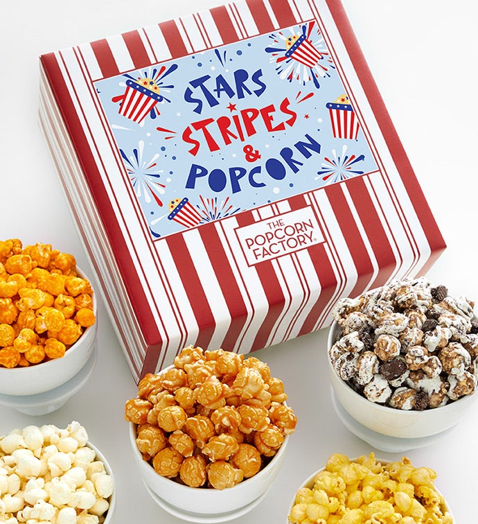 Packed With Pop® Stars Stripes And Popcorn