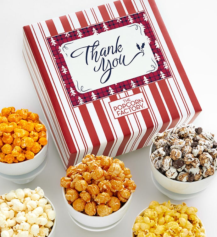 Packed With Pop® Thank You Holiday Plaid Trees