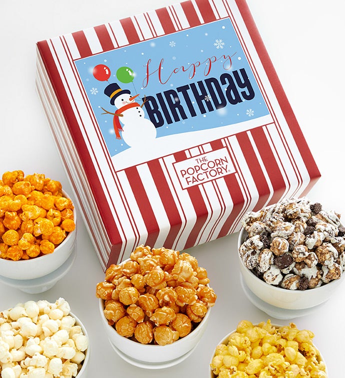 Packed With Pop® Happy Birthday Snowman