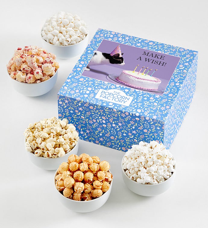 Floral Packed With Pop® Birthday Cat Cake