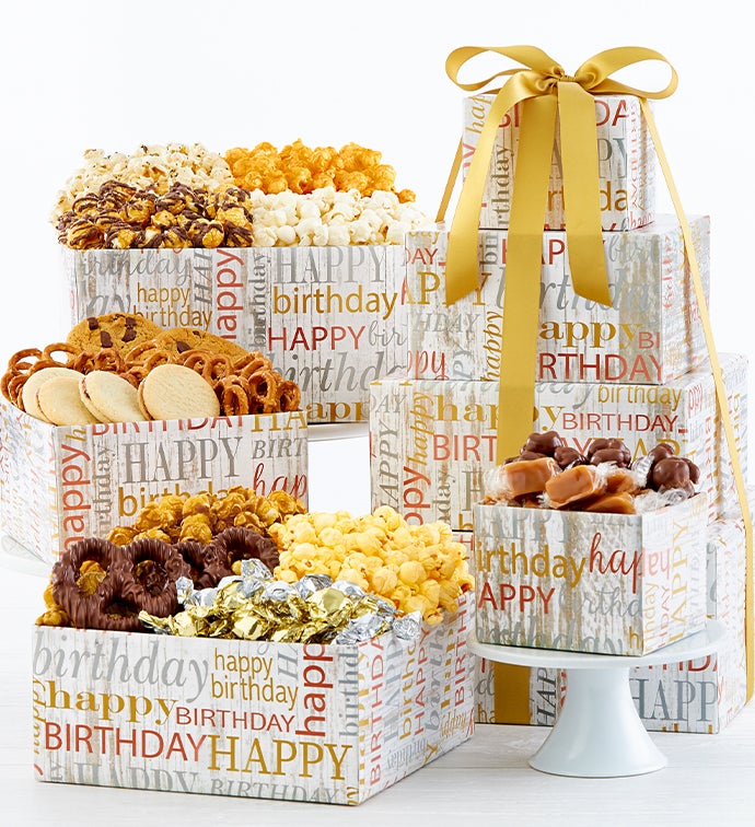 Birthday Brilliance 4 Gift Box Tower