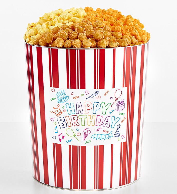 Tins With Pop® 3.5 Gallon Birthday Party 3 Flavor