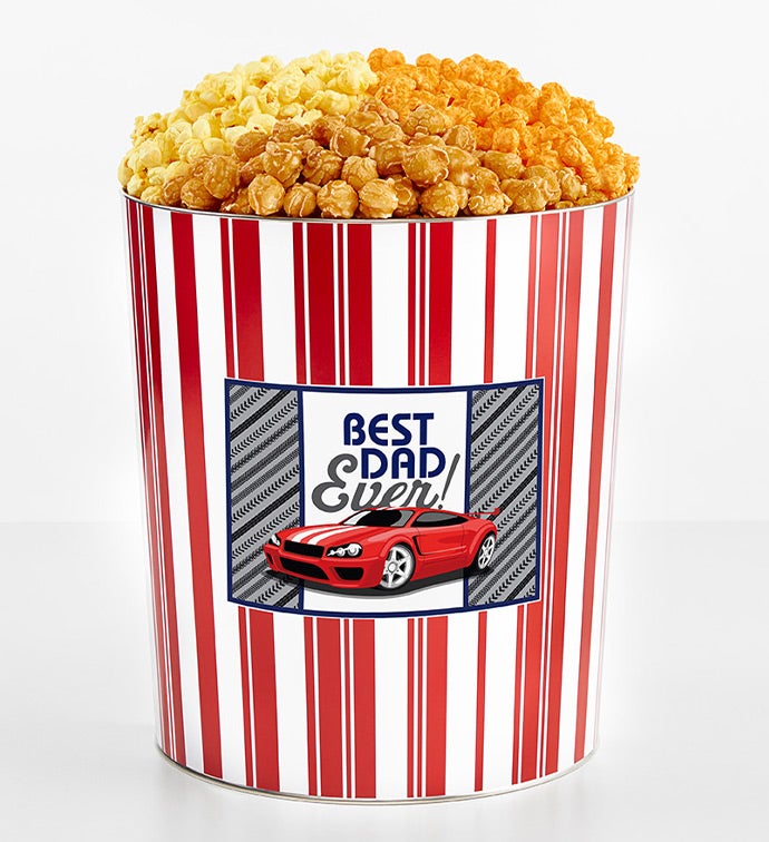 Tins With Pop® 3.5 Gallon Best Dad Ever Car Racing