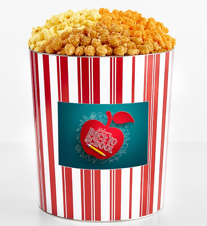 Tins With Pop® 3.5 Gallon Welcome back To School Red Apple 3 Flavor