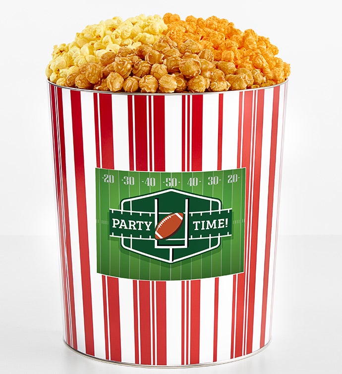 Tins With Pop® 3.5 Gallon Party Time Football 3 Flavor