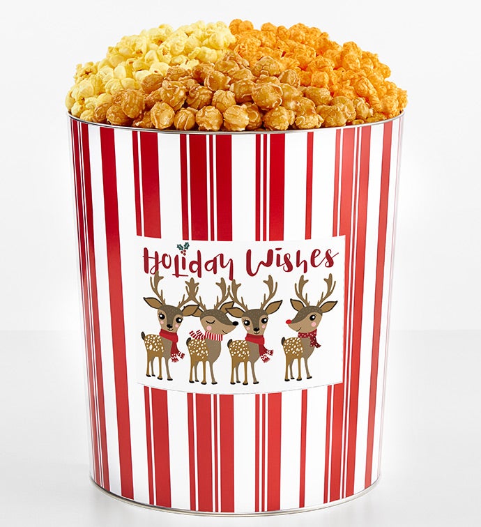 Tins With Pop® 3.5 Gallon Holiday Wishes Reindeer 3 Flavor