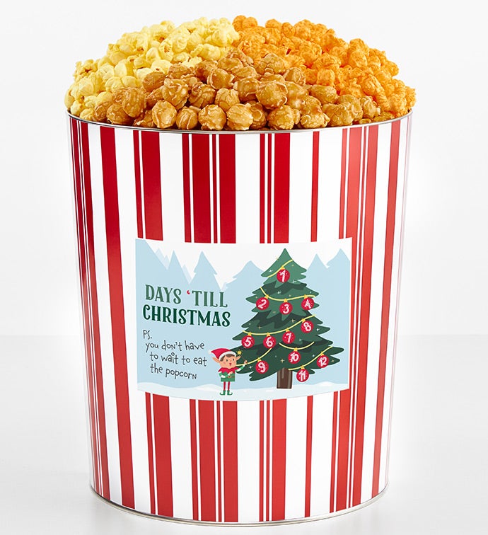 Tins With Pop® 3.5 Gallon Day 'Till Christmas Elf & Tree 3 Flavor