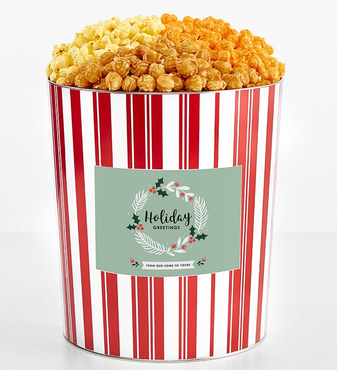 Tins With Pop® 3.5 Gallon Holiday Greetings 3 Flavor