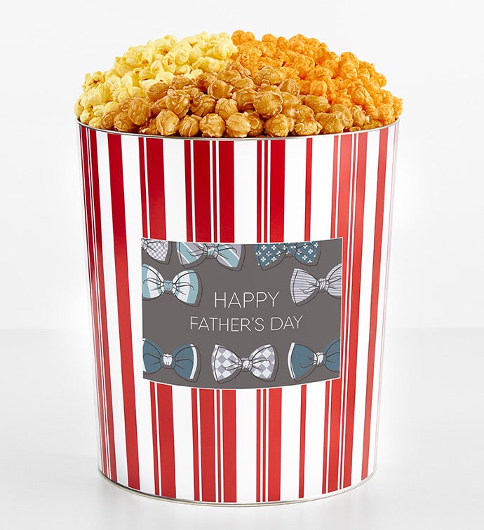 Tins With Pop® 3.5 Gallon Happy Father's Day Bow Tie