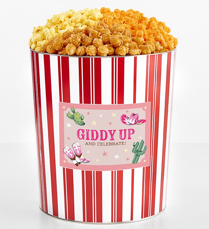 Tins With Pop® 3.5 Gallon Giddy Up Cowgirl Birthday
