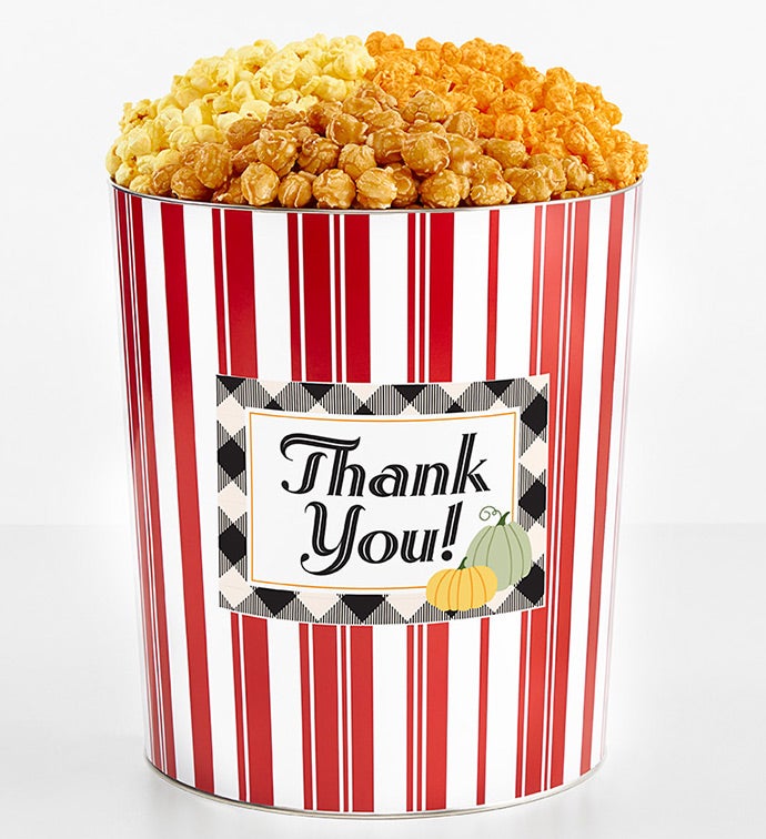 Tins With Pop® 3.5 Gallon Thank You Fall Pumpkins