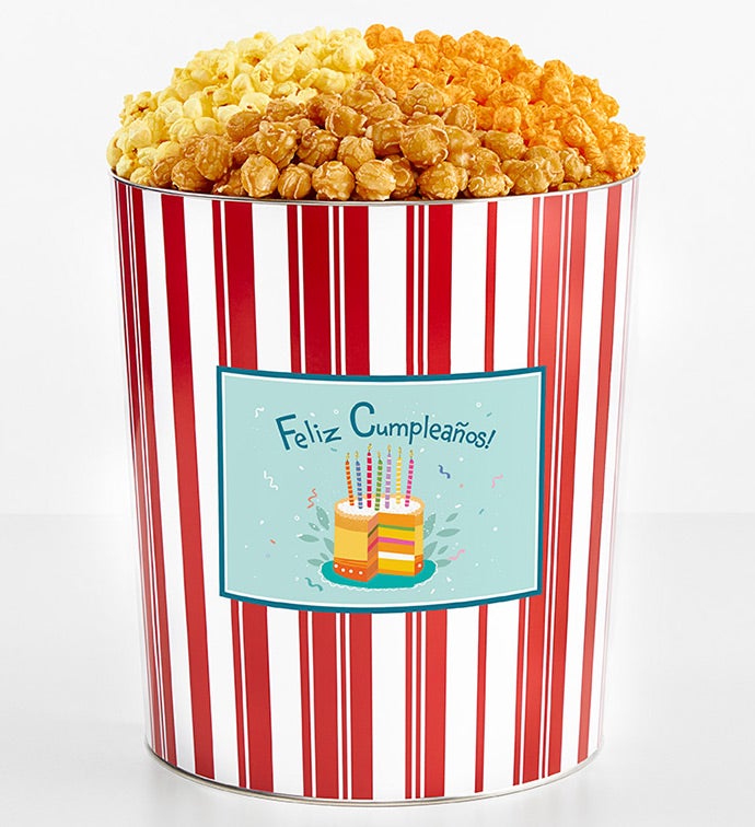 Tins With Pop® 3.5 Gallon Feliz Cumpleanos 3 Flavor