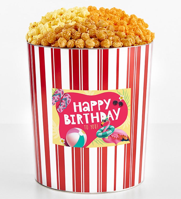 Tins With Pop® 3.5 Gallon Happy Birthday Summertime 3 Flavor
