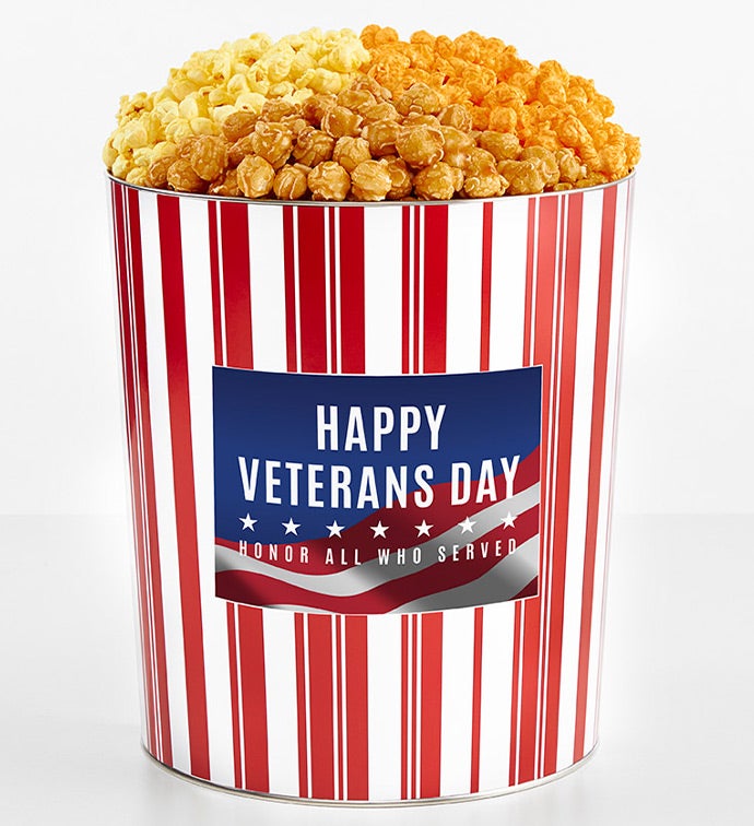 Tins With Pop® 3.5 Gallon Honor Those Who Served Happy Veterans Day 3 Flavor