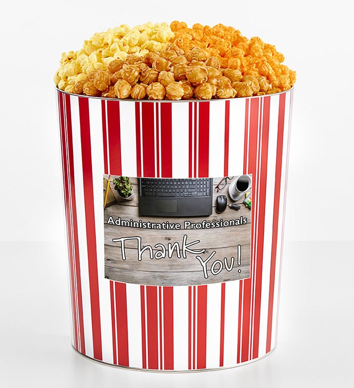 Tins With Pop&reg; Happy Admin Day 3.5 Gallon Tin