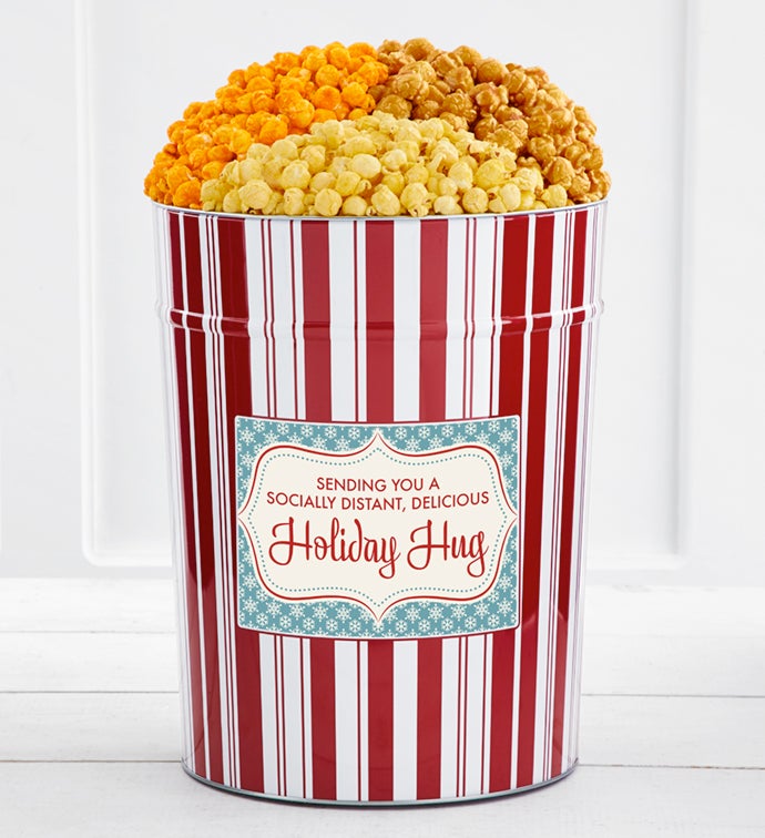 Tins With Pop® 4 Gallon Sending You A Socially Distant Delicious Holiday Hug   Snowflakes