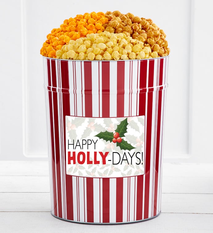 Tins With Pop® 4 Gallon Happy Holly Days