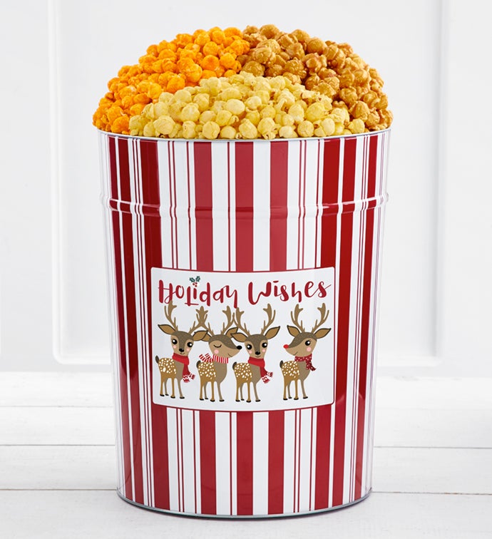 Tins With Pop® 4 Gallon Holiday Wishes Reindeer