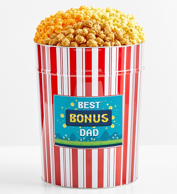 Tins With Pop® 4 Gallon Best Bonus Dad | The Popcorn Factory