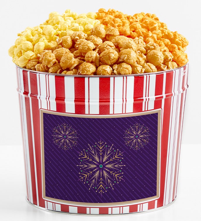 Tins With Pop® Gold Snowflake   Purple