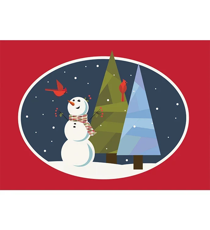 Tins With Pop® 3.5 Gallon Winter Snowman Scene With Cardinals 3 Flavor