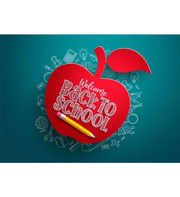 Tins With Pop® 3.5 Gallon Welcome back To School Red Apple 3 Flavor