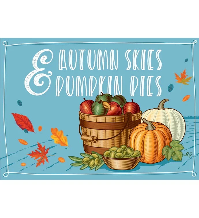Tins With Pop® 3.5 Gallon Autumn Skies And Pumpkin Pies  3 Flavor