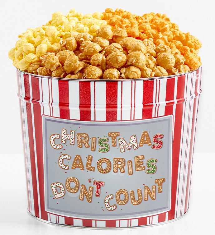Tins With Pop&reg; Christmas Calories Don't Count 3 Flavor