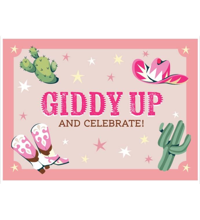 Cards With Pop® Giddy Up Cowgirl Birthday