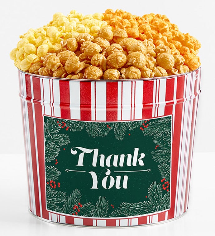 Tins With Pop® Thank You Holiday Evergreen