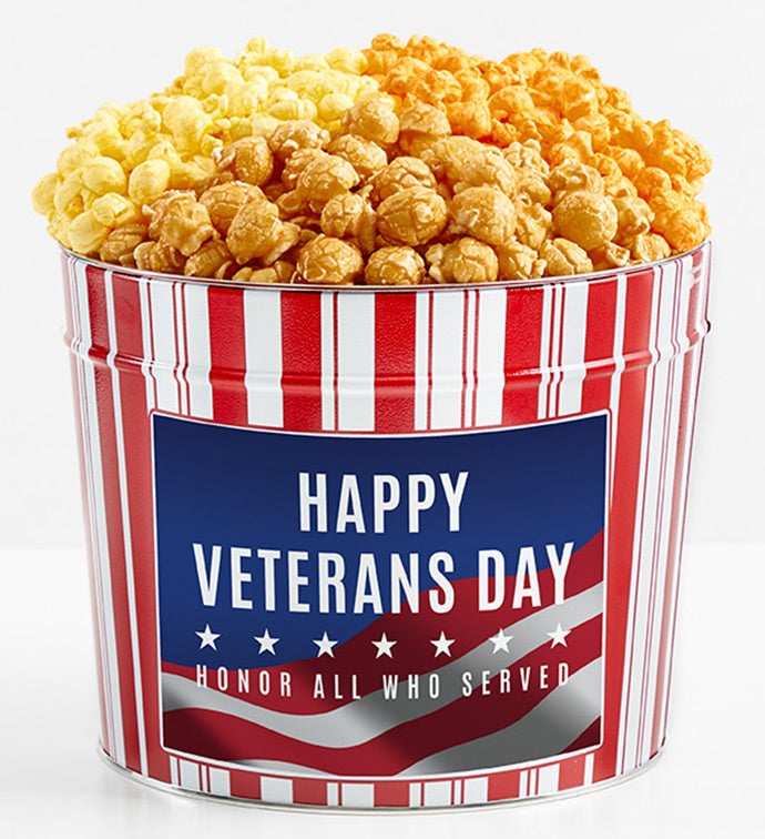 Tins With Pop® 1.75 Gallon Honor Those Who Served Happy Veterans Day 3 Flavor