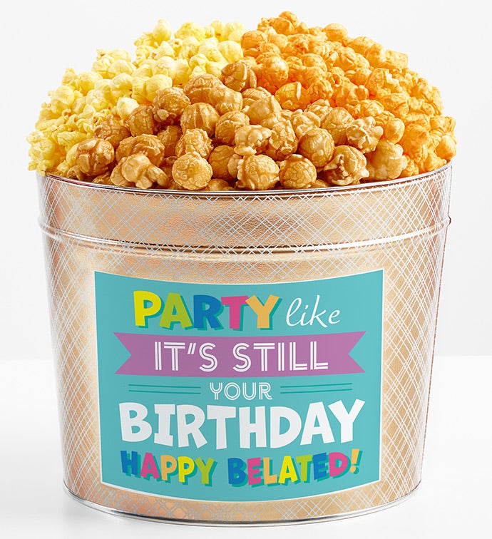 Tins With Pop® Party Like It Is Still Your Birthday The Popcorn Factory
