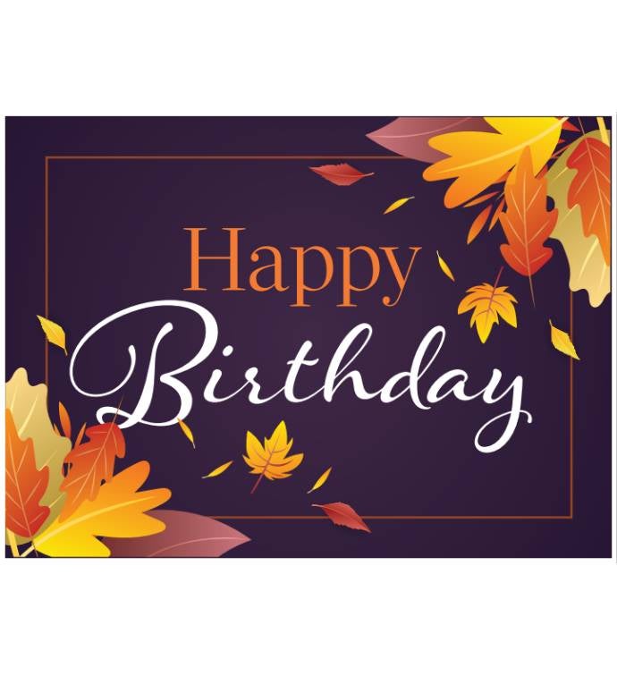 Cards With Pop® Happy Birthday Fall Leaves