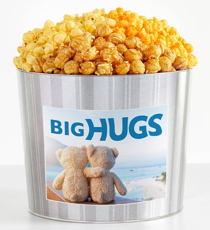 . Gallon Silver Popcorn Tin Flavor